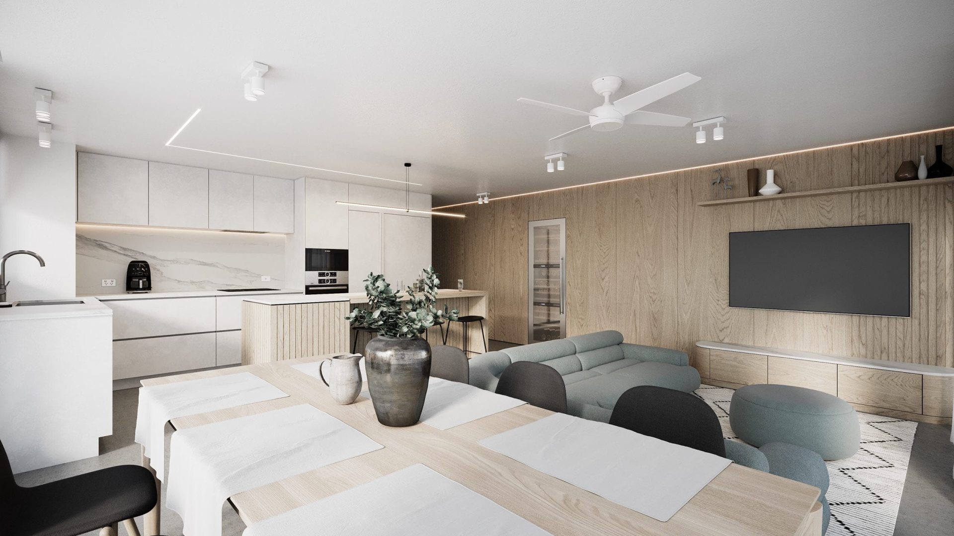 3D Rendering Services Kitchen project