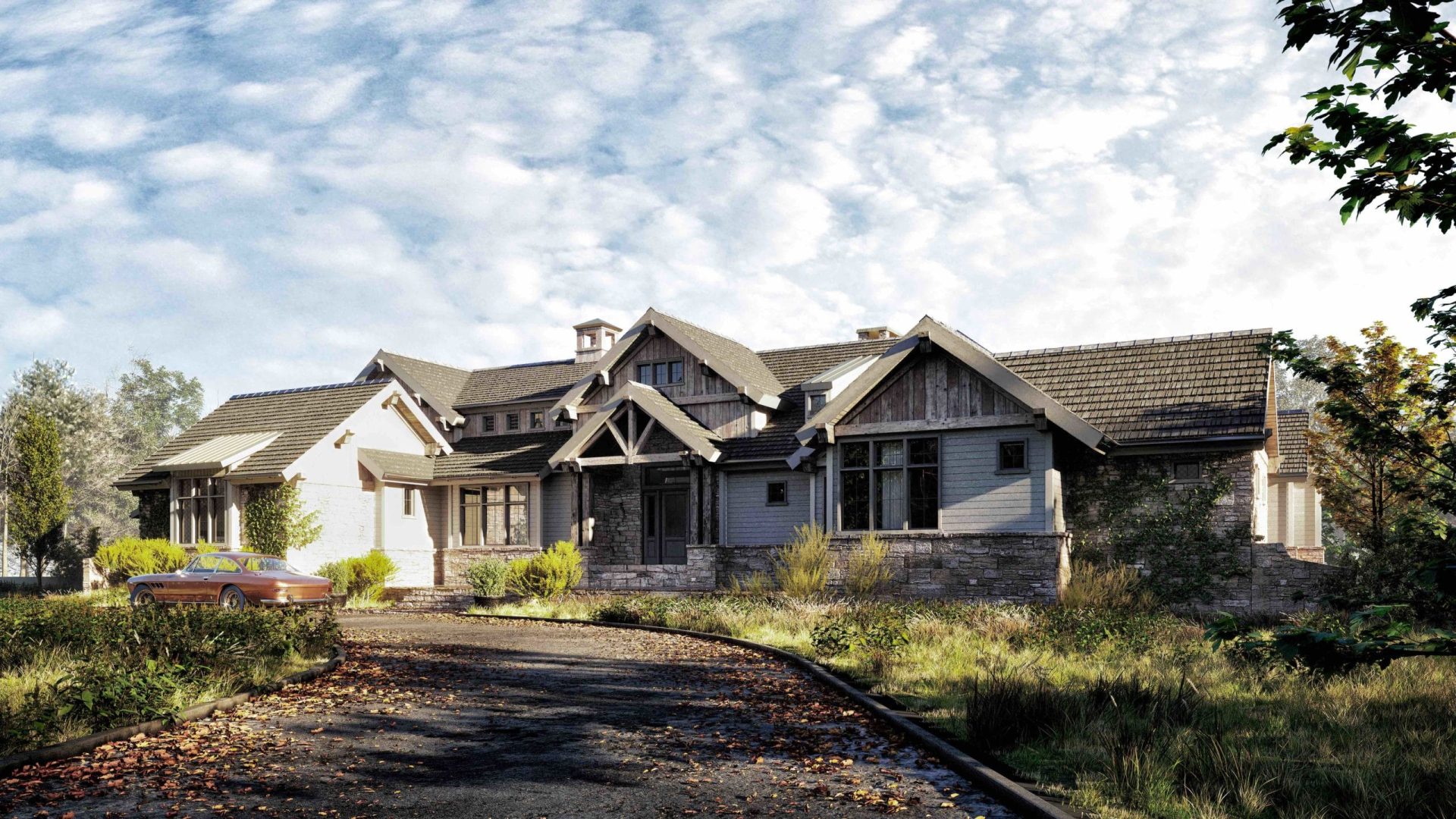 3D Rendering Private house project photo 1