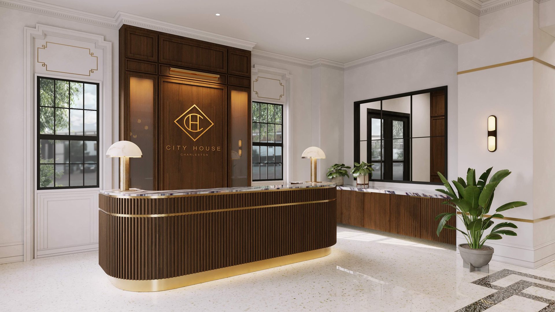 3D Rendering Services Pool and Lounge Area photo 4
